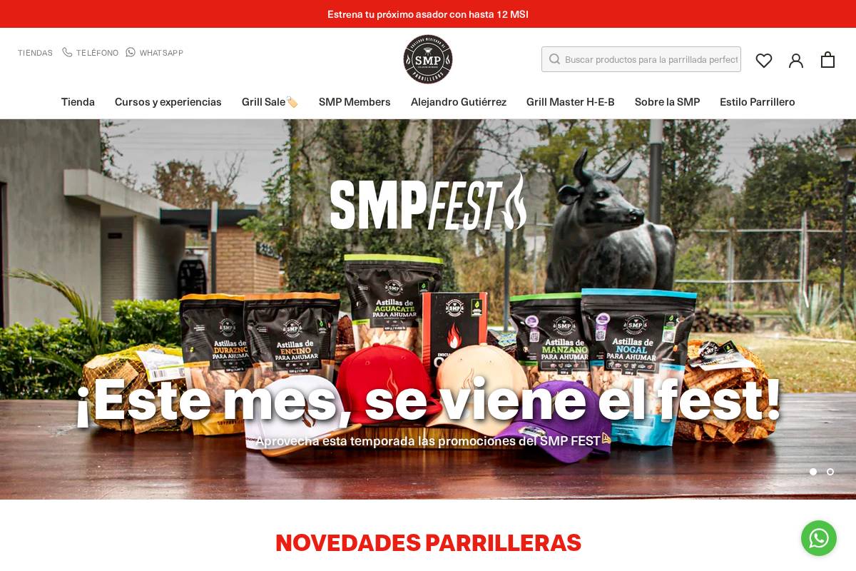 soyparrillero.mx homepage screenshot