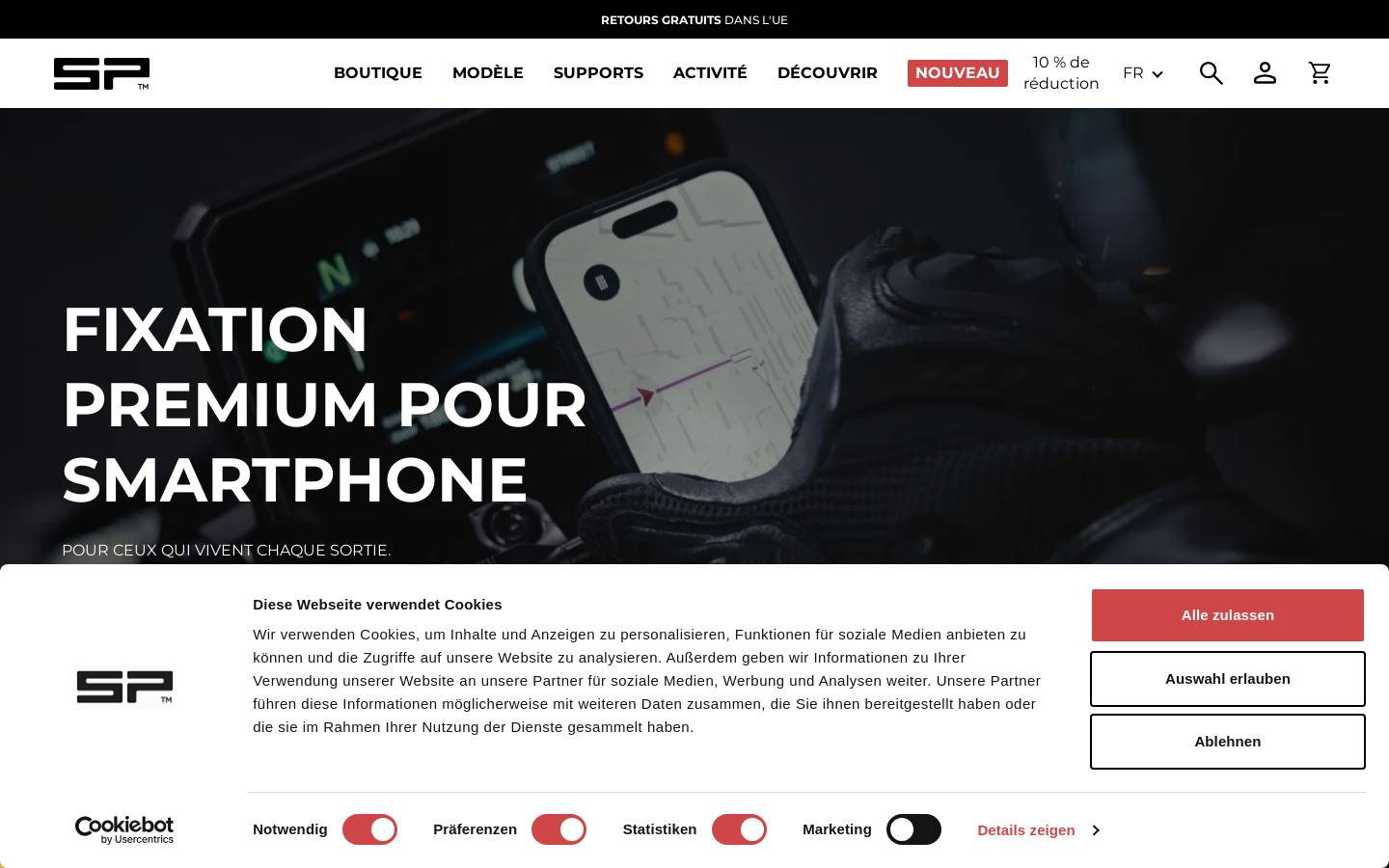 sp-connect.fr homepage screenshot