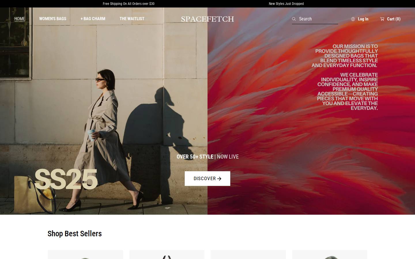 spacefetch.com homepage screenshot