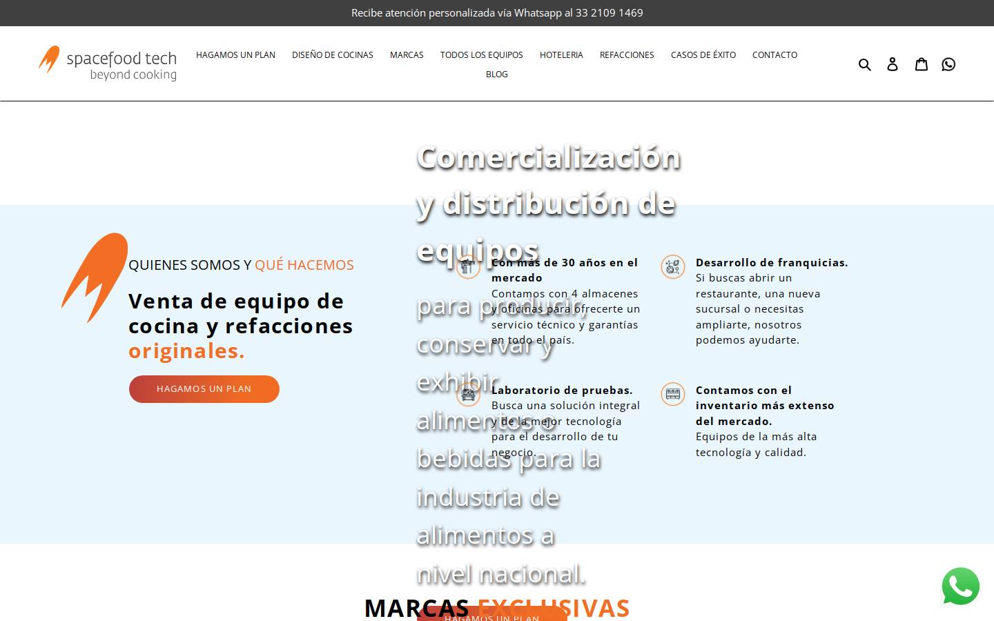 spacefood.com.mx homepage screenshot