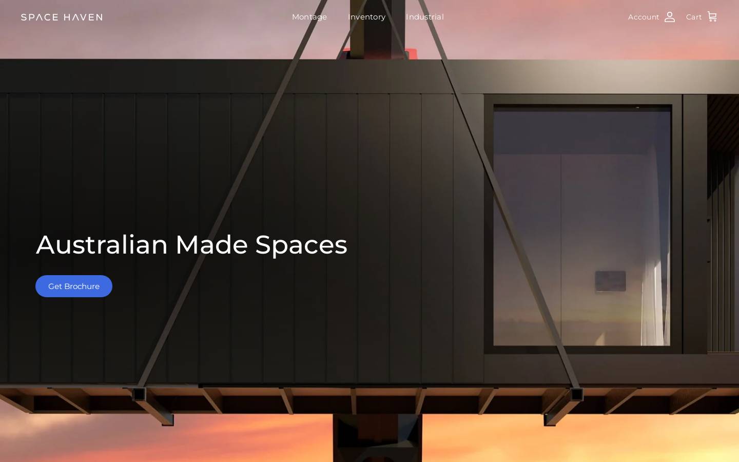 Space Haven homepage screenshot