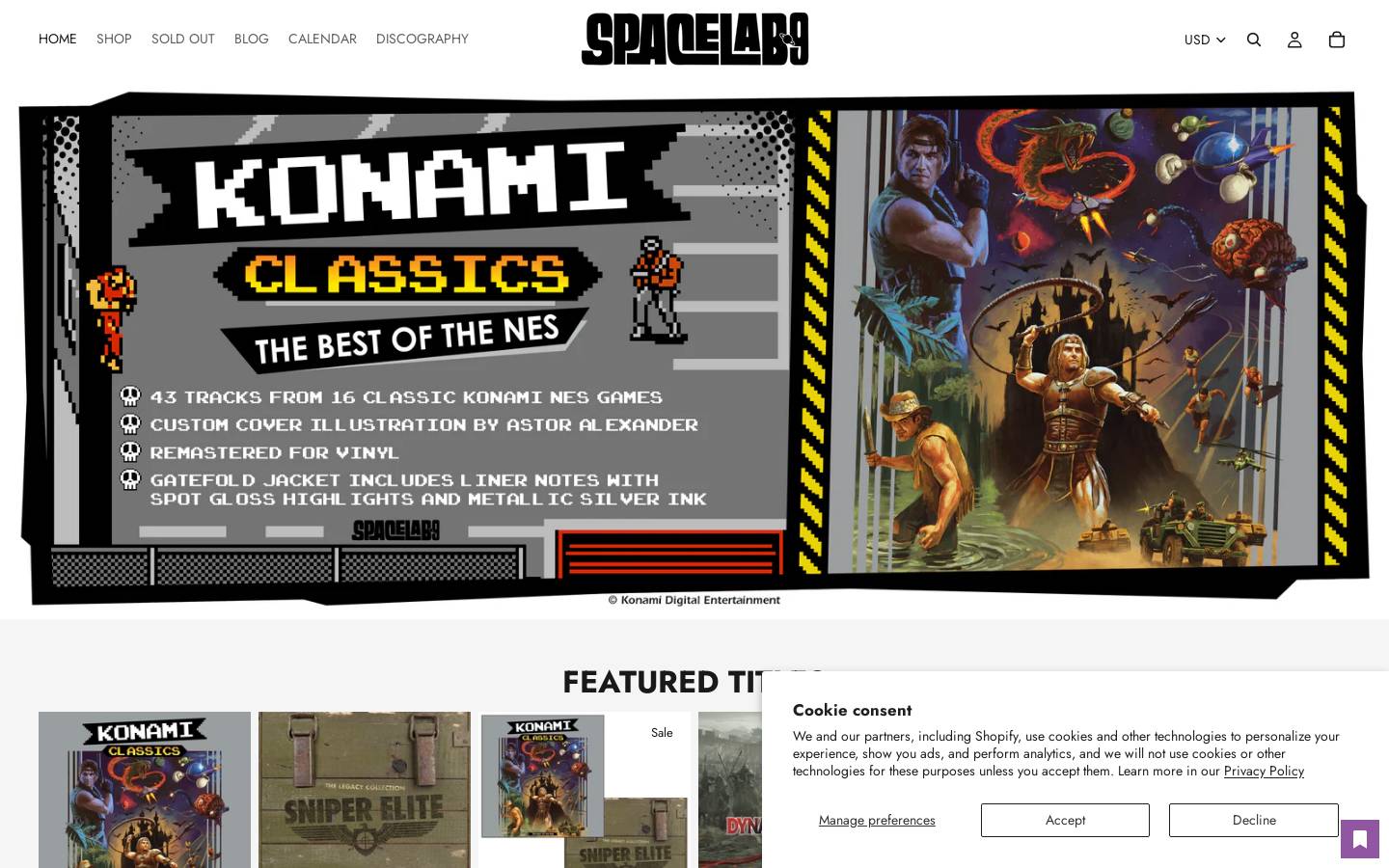 spacelab9.com homepage screenshot