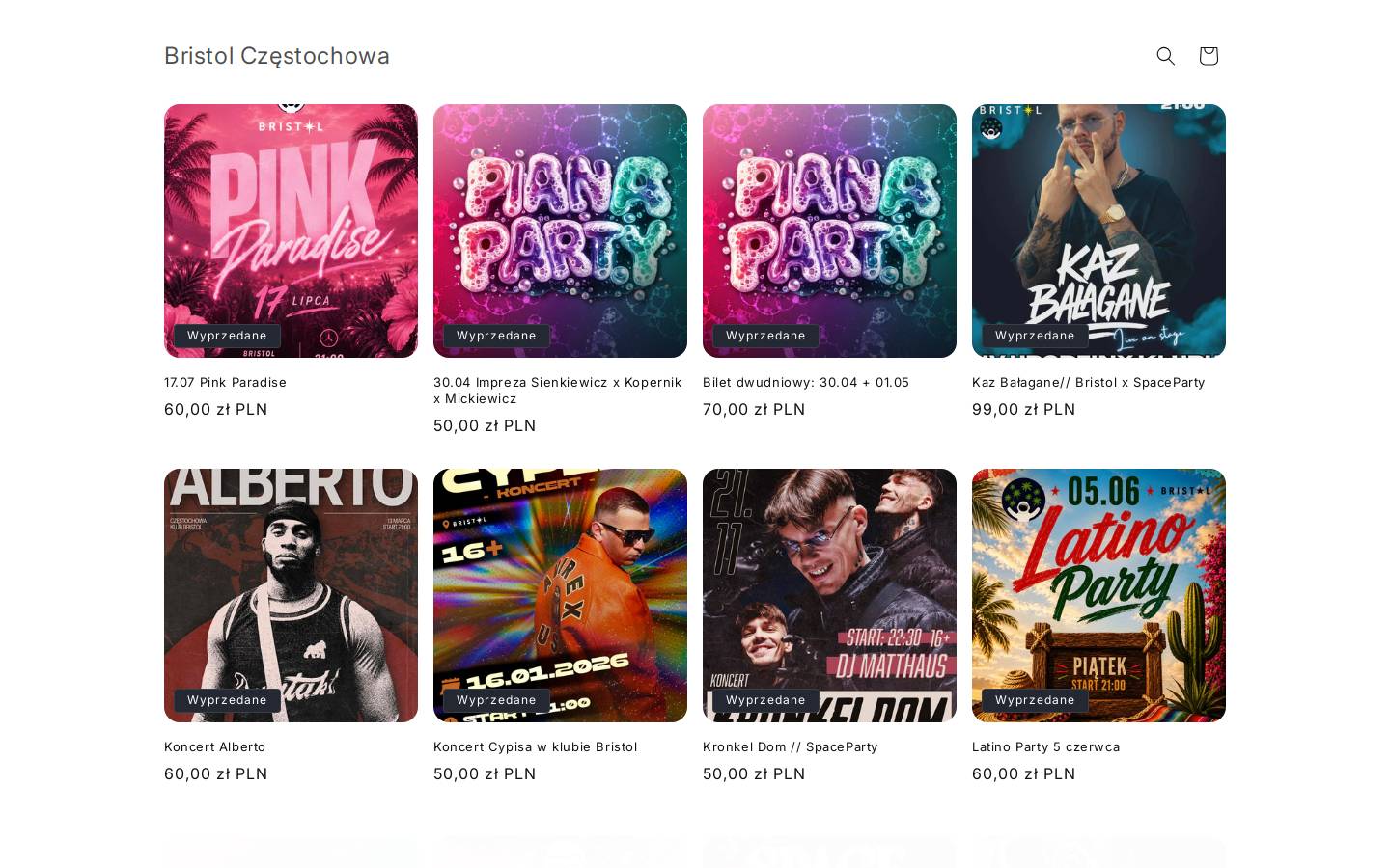 spaceparty.pl homepage screenshot