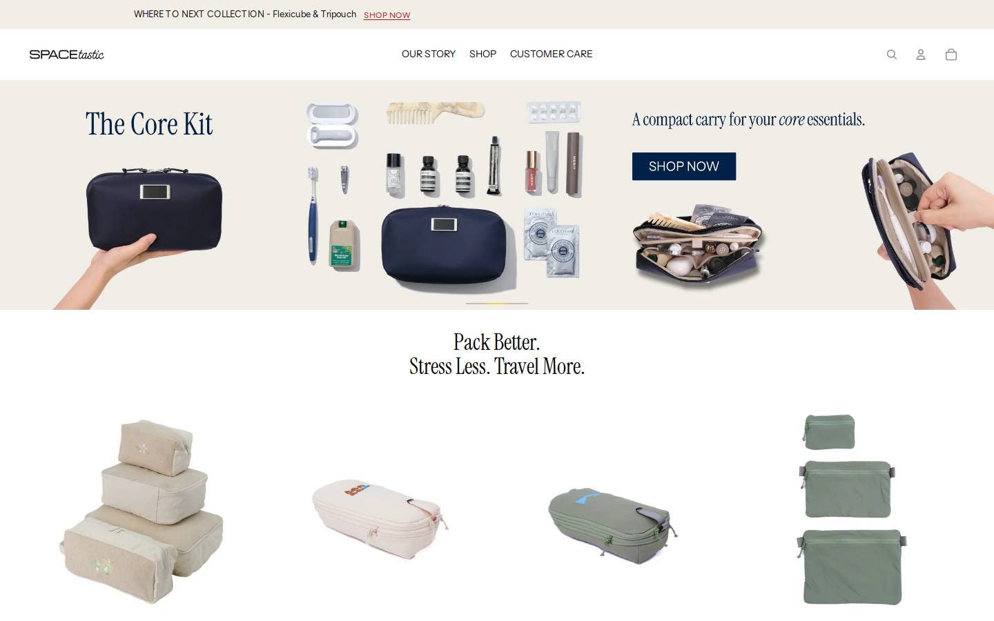 spacetastictravels.com homepage screenshot