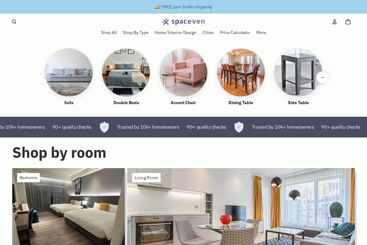 spaceven.com homepage screenshot