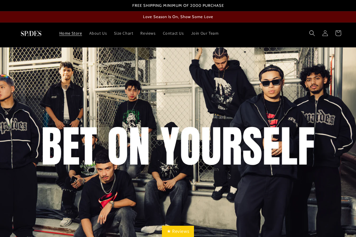SPADES homepage screenshot