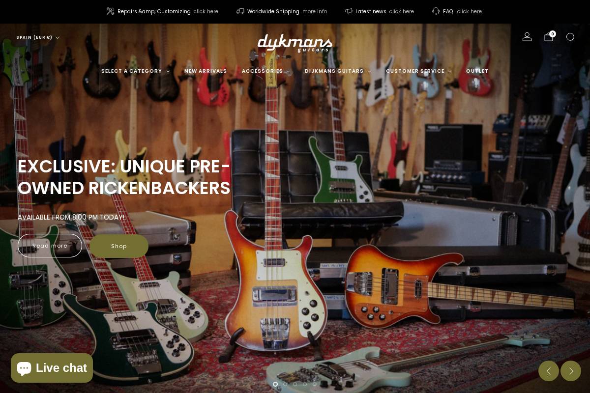 spain.dijkmansmuziek.eu homepage screenshot