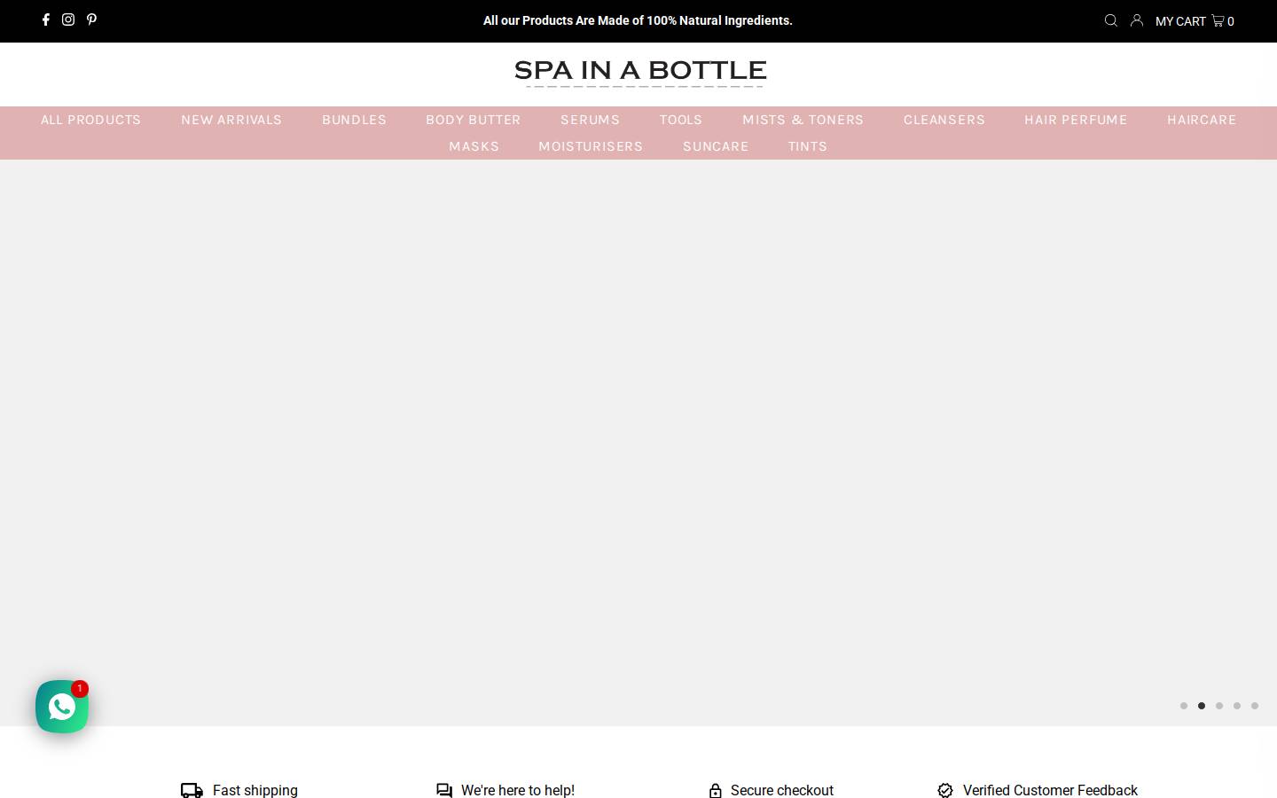 spainabottle.net homepage screenshot