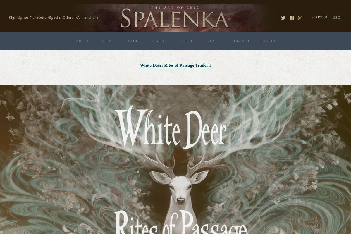 spalenka.com homepage screenshot