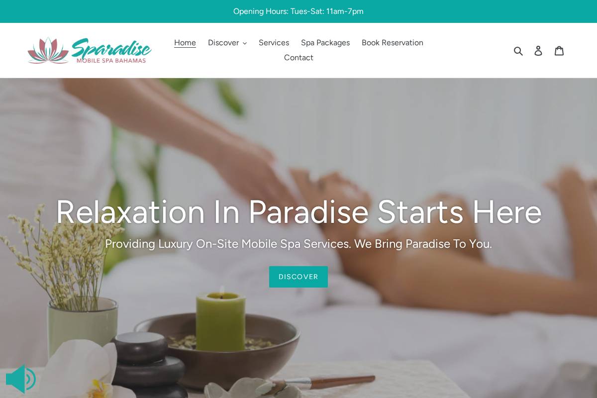 sparadise.life homepage screenshot