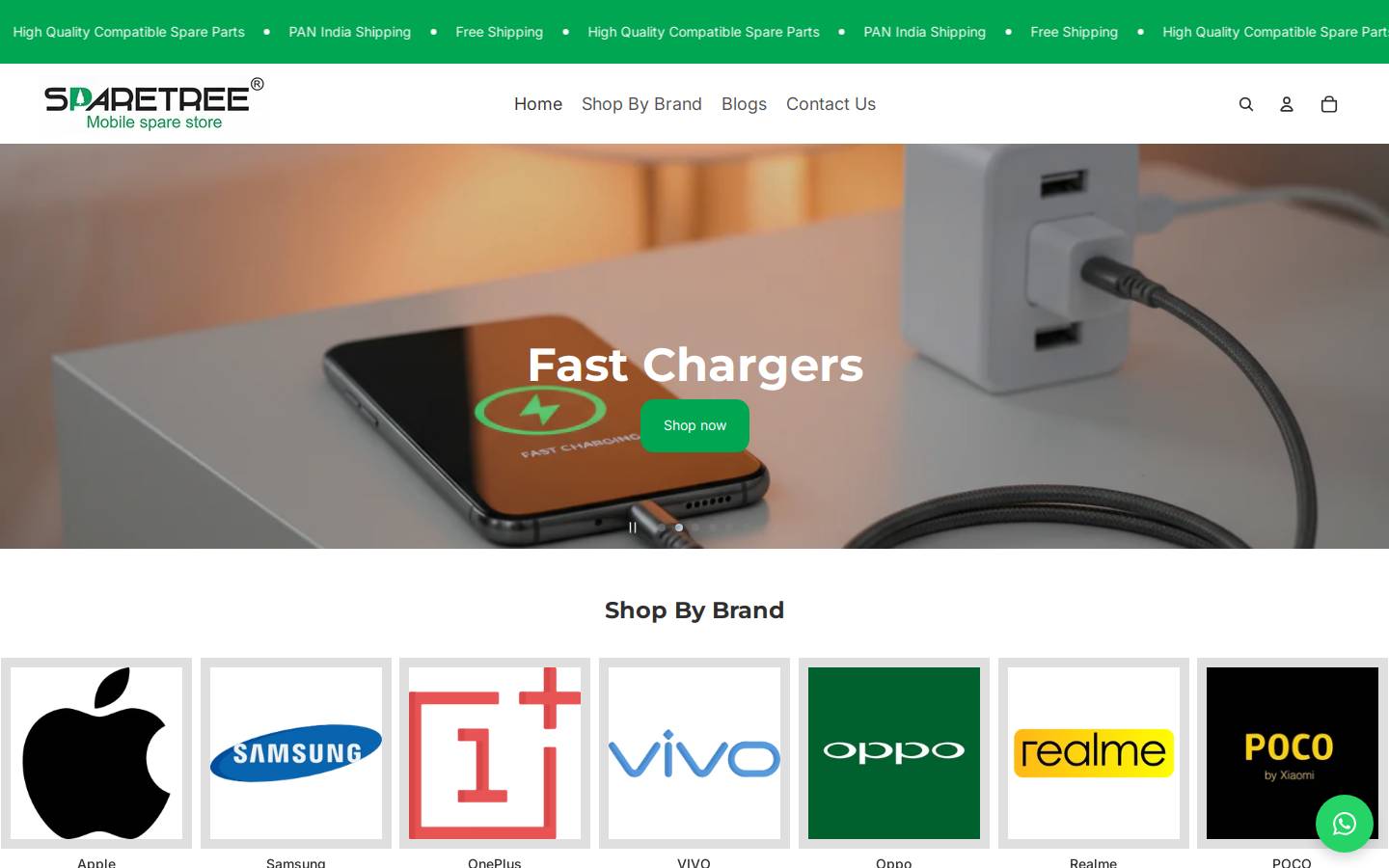 sparetree.com homepage screenshot