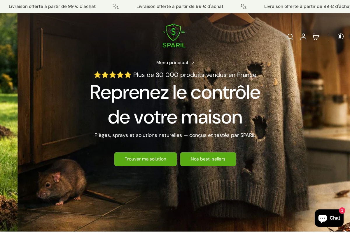 SPARIL homepage screenshot