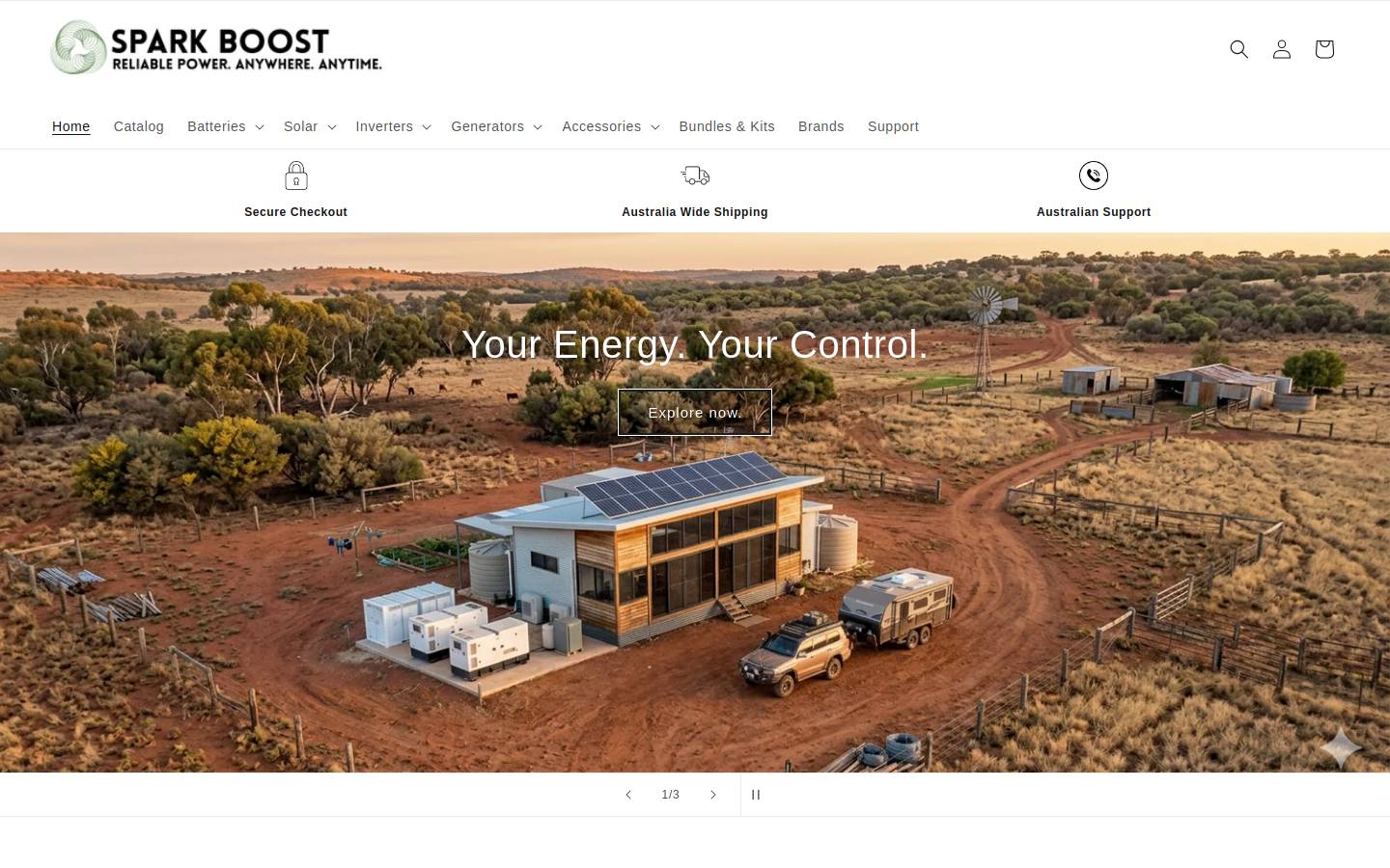 sparkboost.com.au homepage screenshot