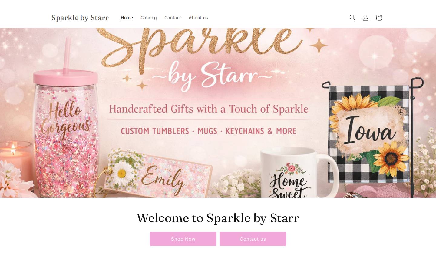 sparklebystarr.com homepage screenshot