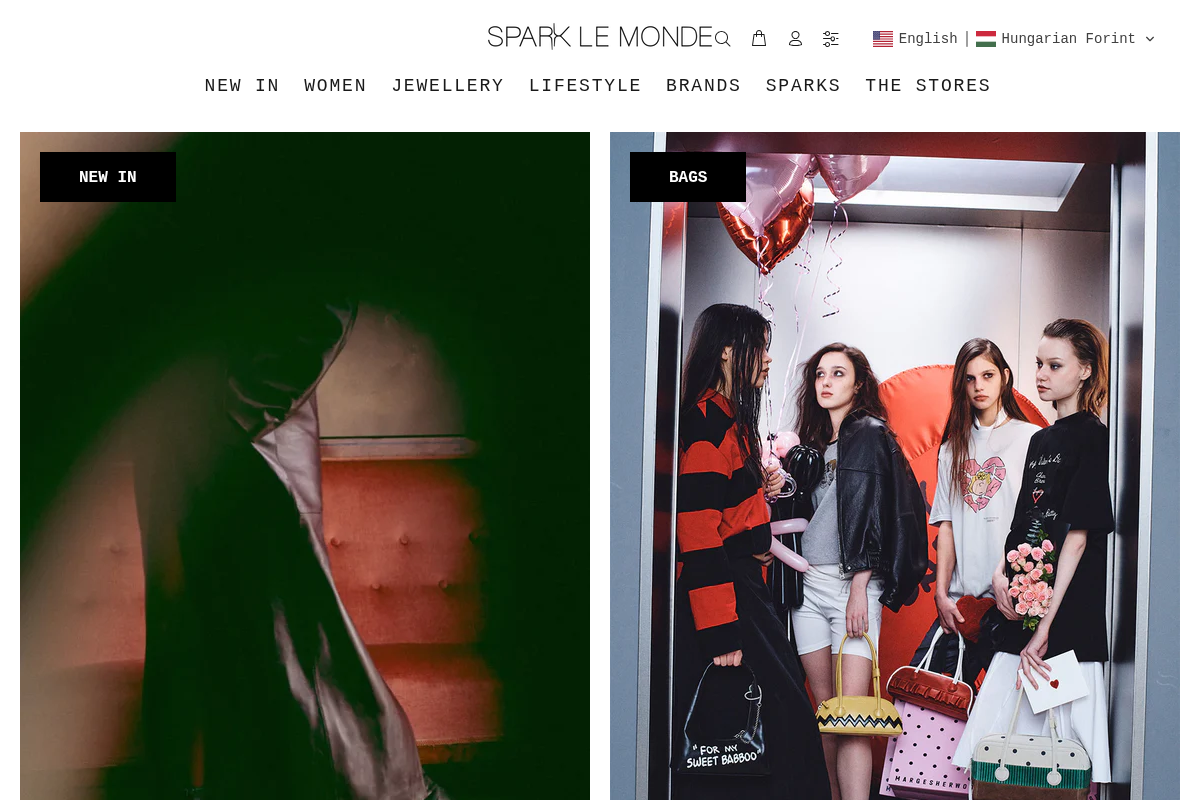 sparklemonde.com homepage screenshot