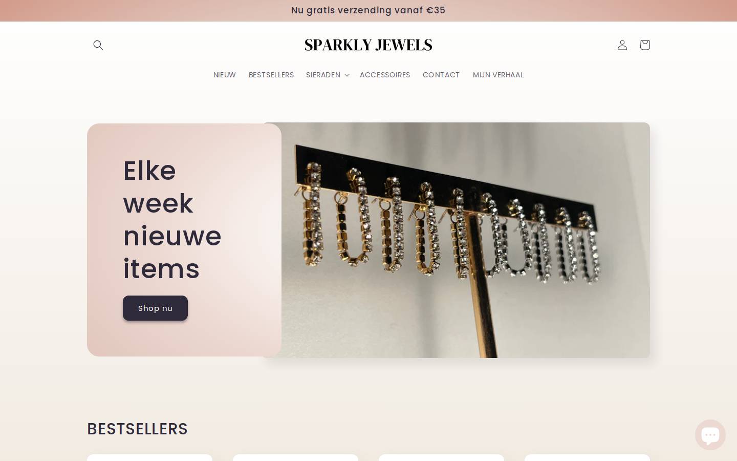 Sparkly Jewels homepage screenshot