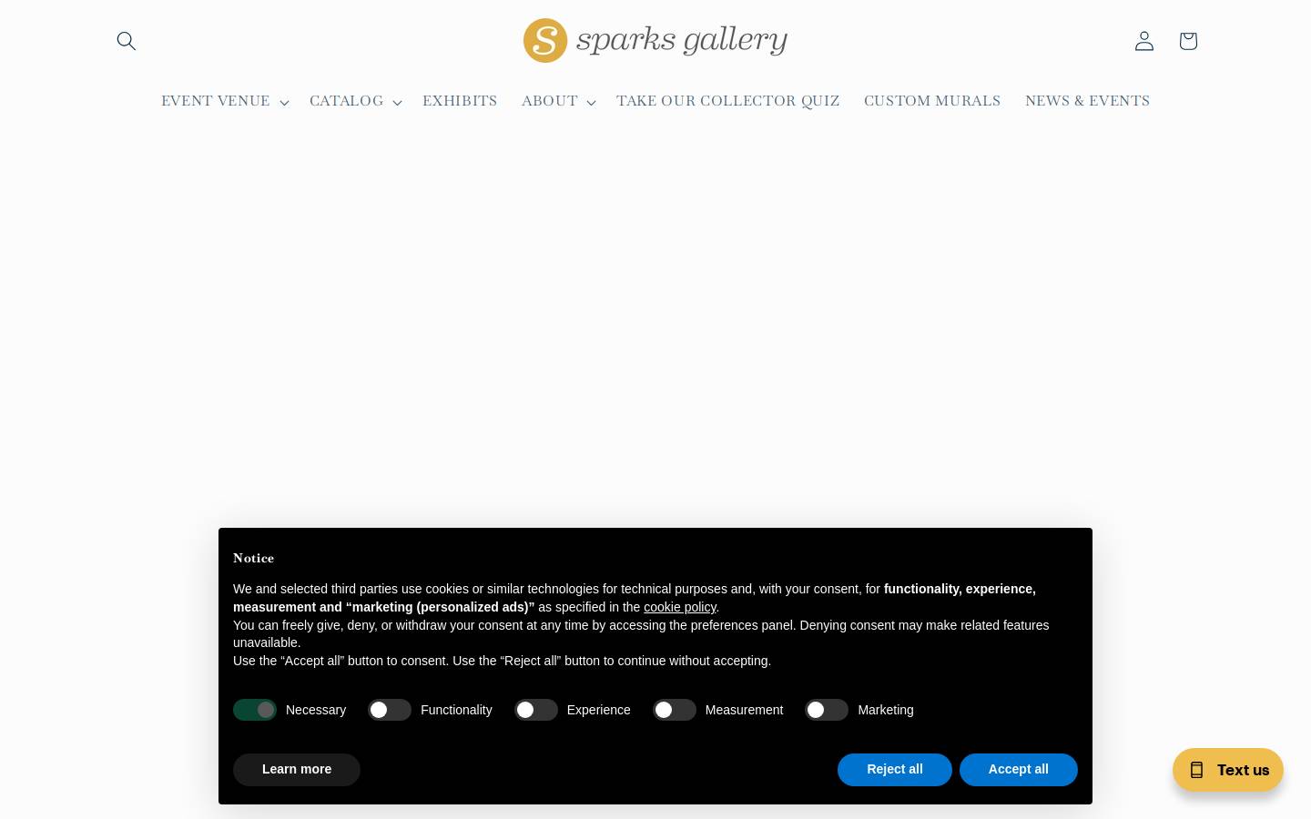 sparksgallery.com homepage screenshot