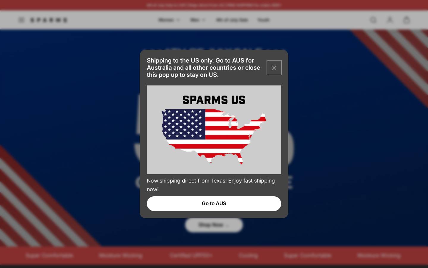 sparmsamerica.com homepage screenshot