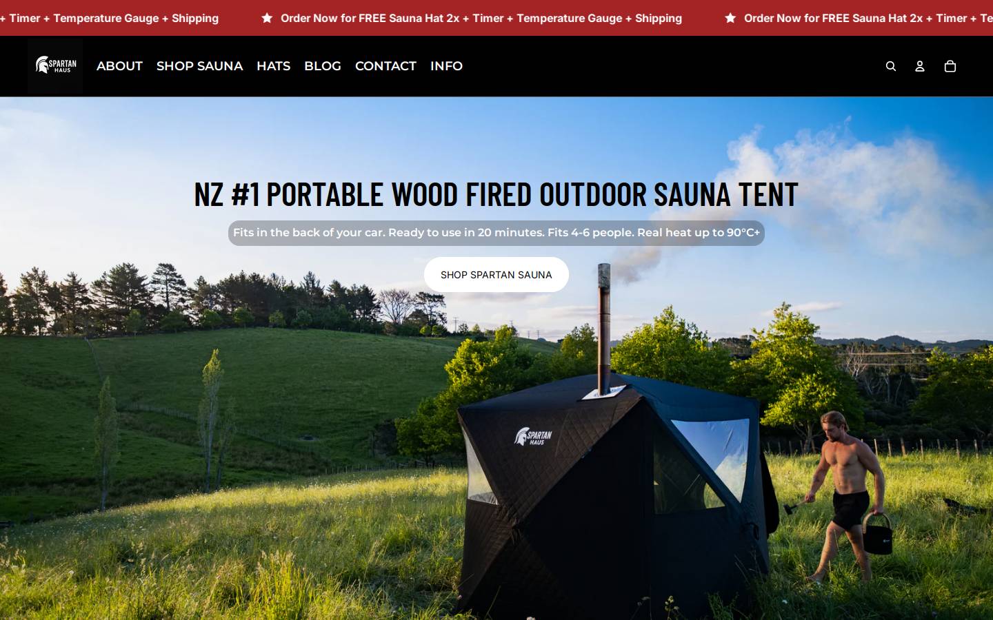 spartanhaus.co.nz homepage screenshot