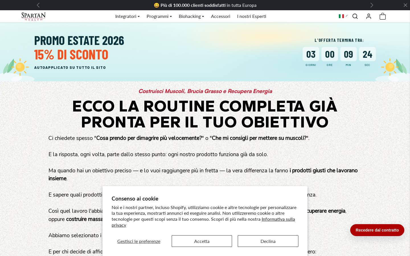 Spartan Health homepage screenshot