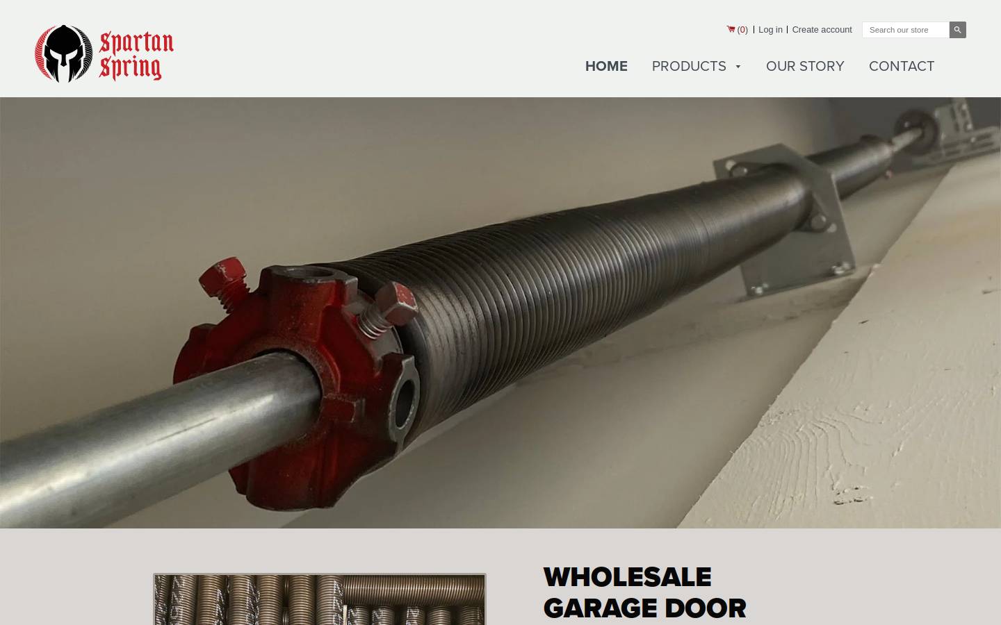 spartanspring.com homepage screenshot
