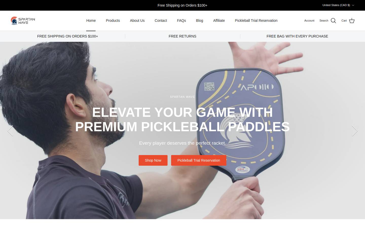 spartanwave.ca homepage screenshot