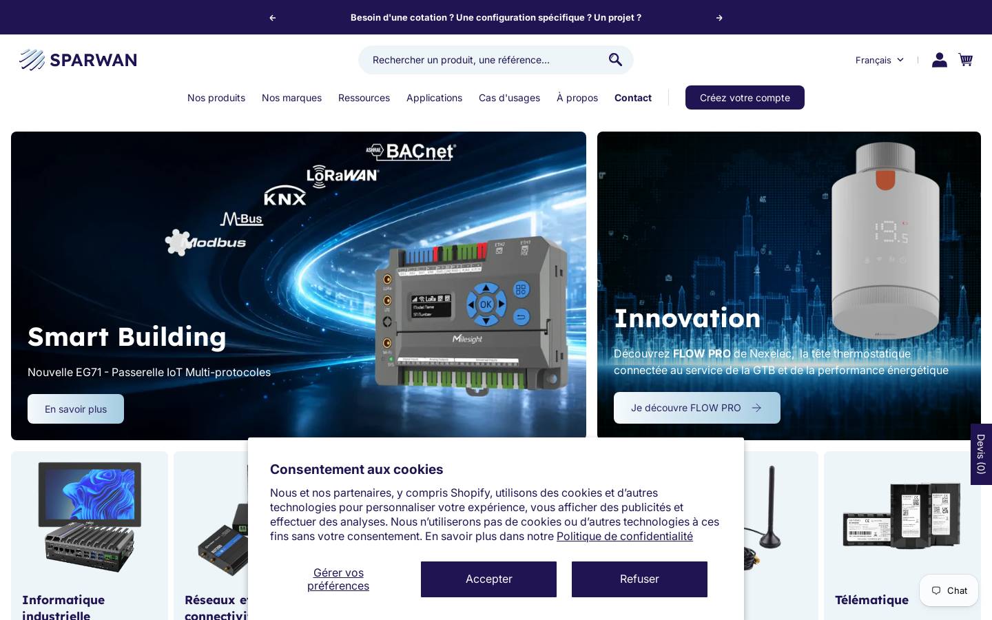 sparwan.com homepage screenshot
