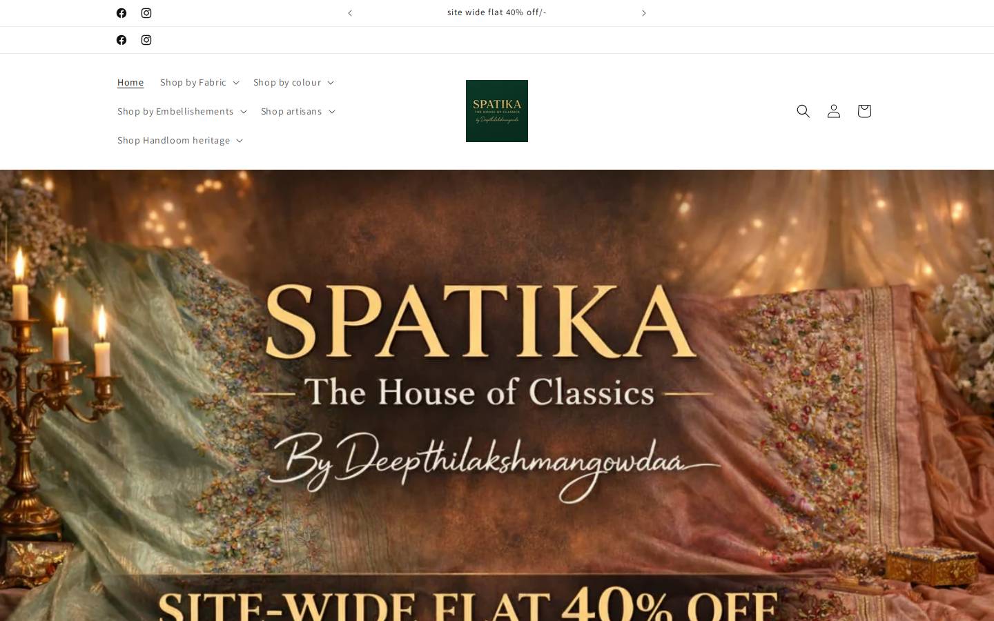 spatikathehouseofclassics24.com homepage screenshot