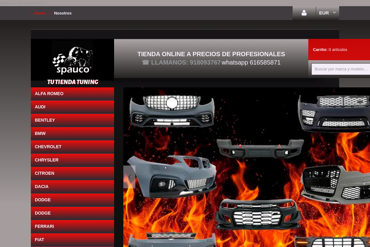 spauco.com homepage screenshot