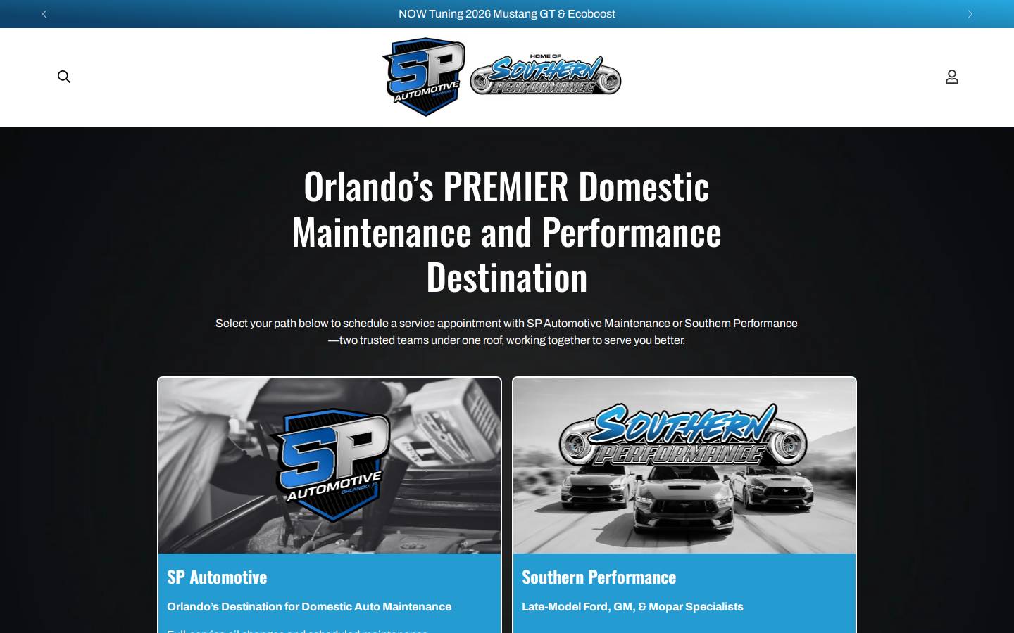 spautomotive.com homepage screenshot