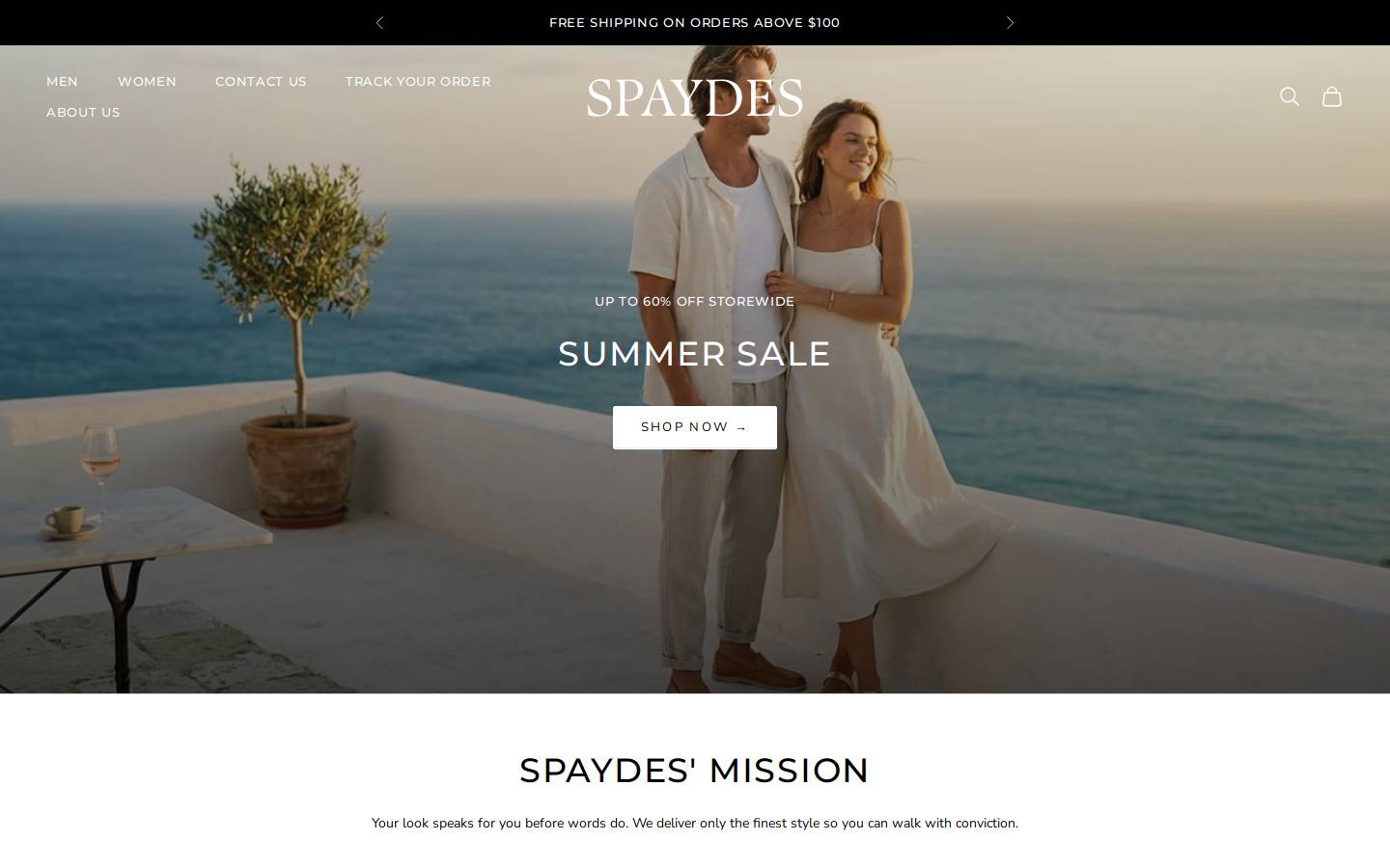 Spaydes homepage screenshot