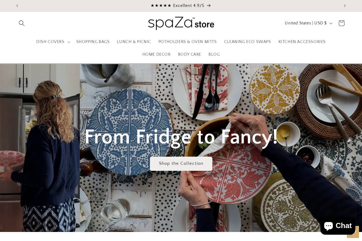 spaza-store.com homepage screenshot
