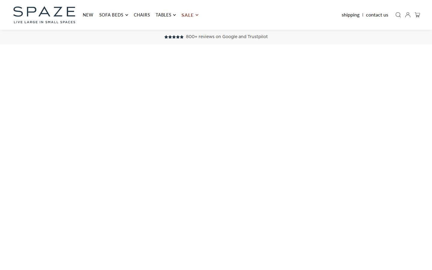 Spaze homepage screenshot