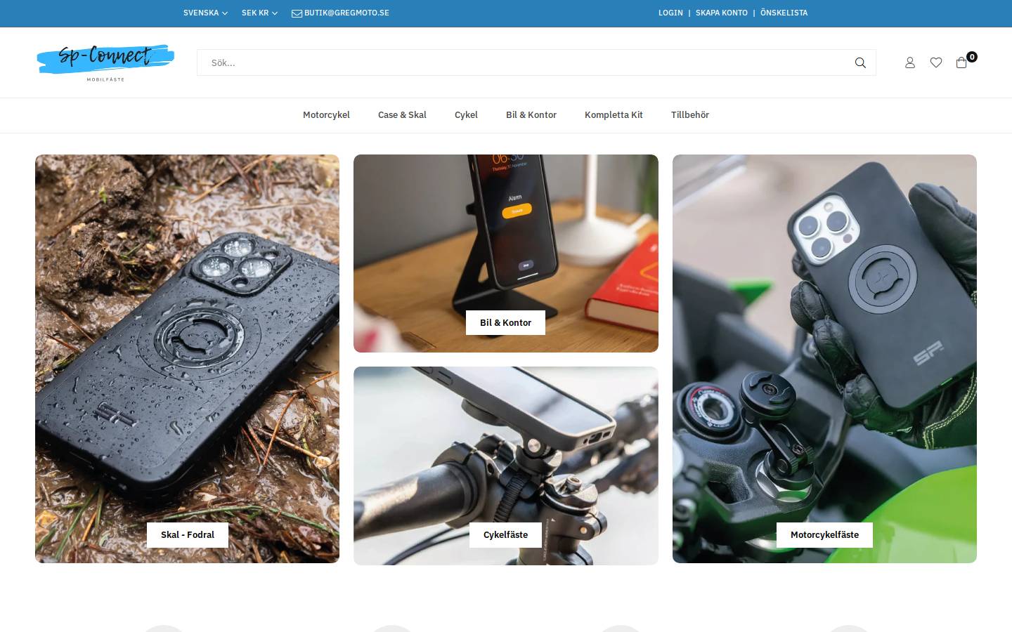 spconnect.se homepage screenshot