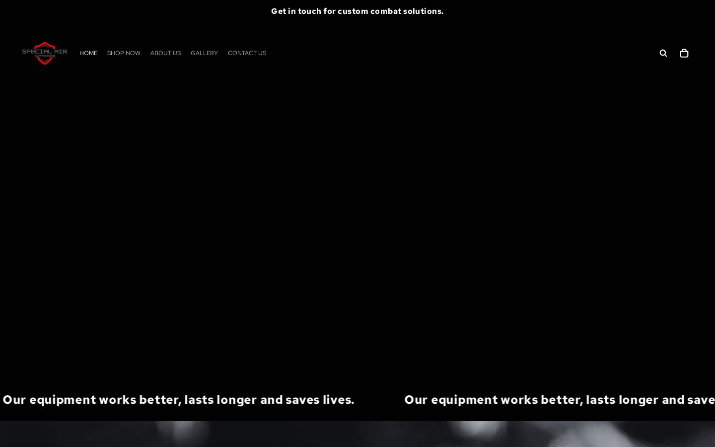 specialairsuppressors.com homepage screenshot