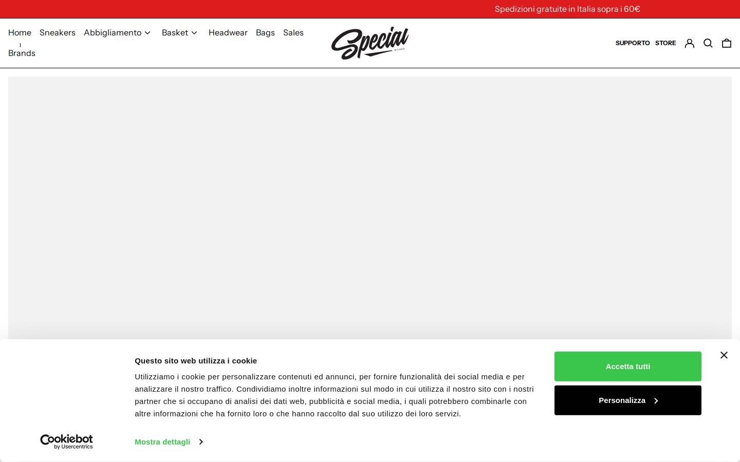 Special Milano homepage screenshot