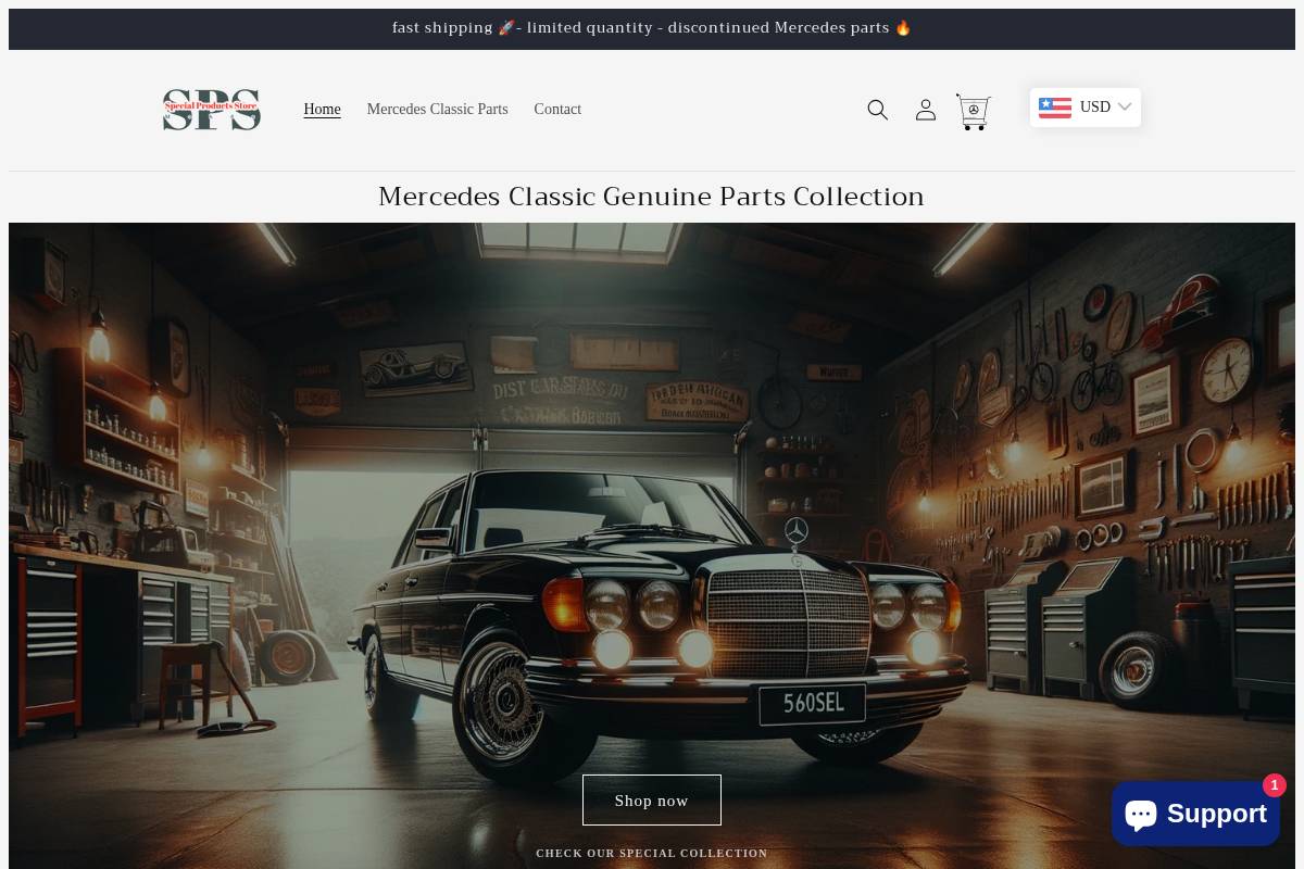 specialproductsstore.com homepage screenshot