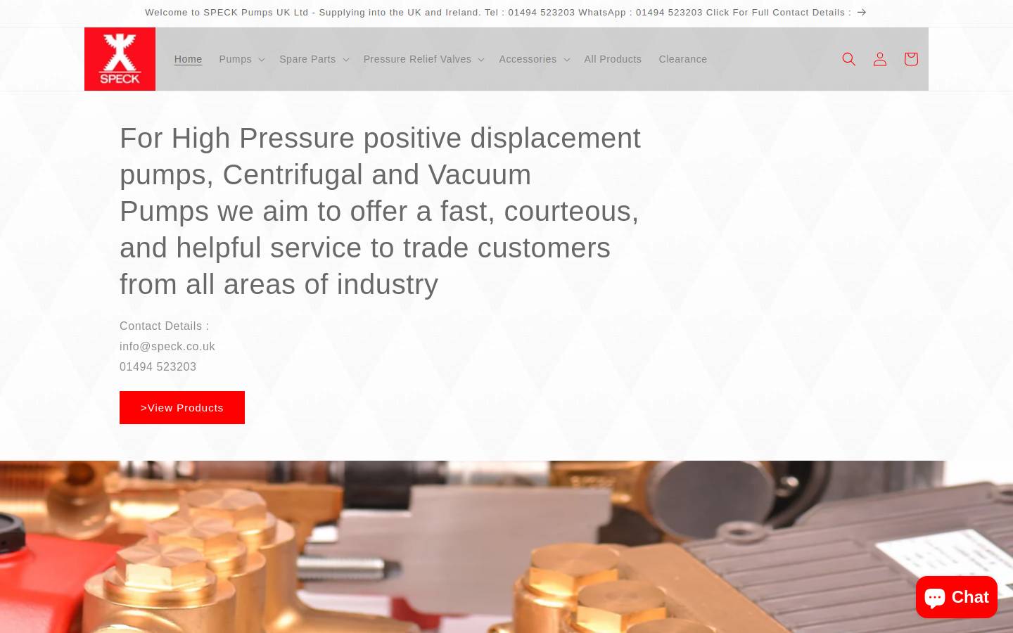 speck.uk homepage screenshot
