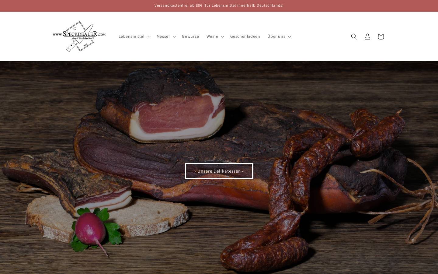speckdealer.at homepage screenshot