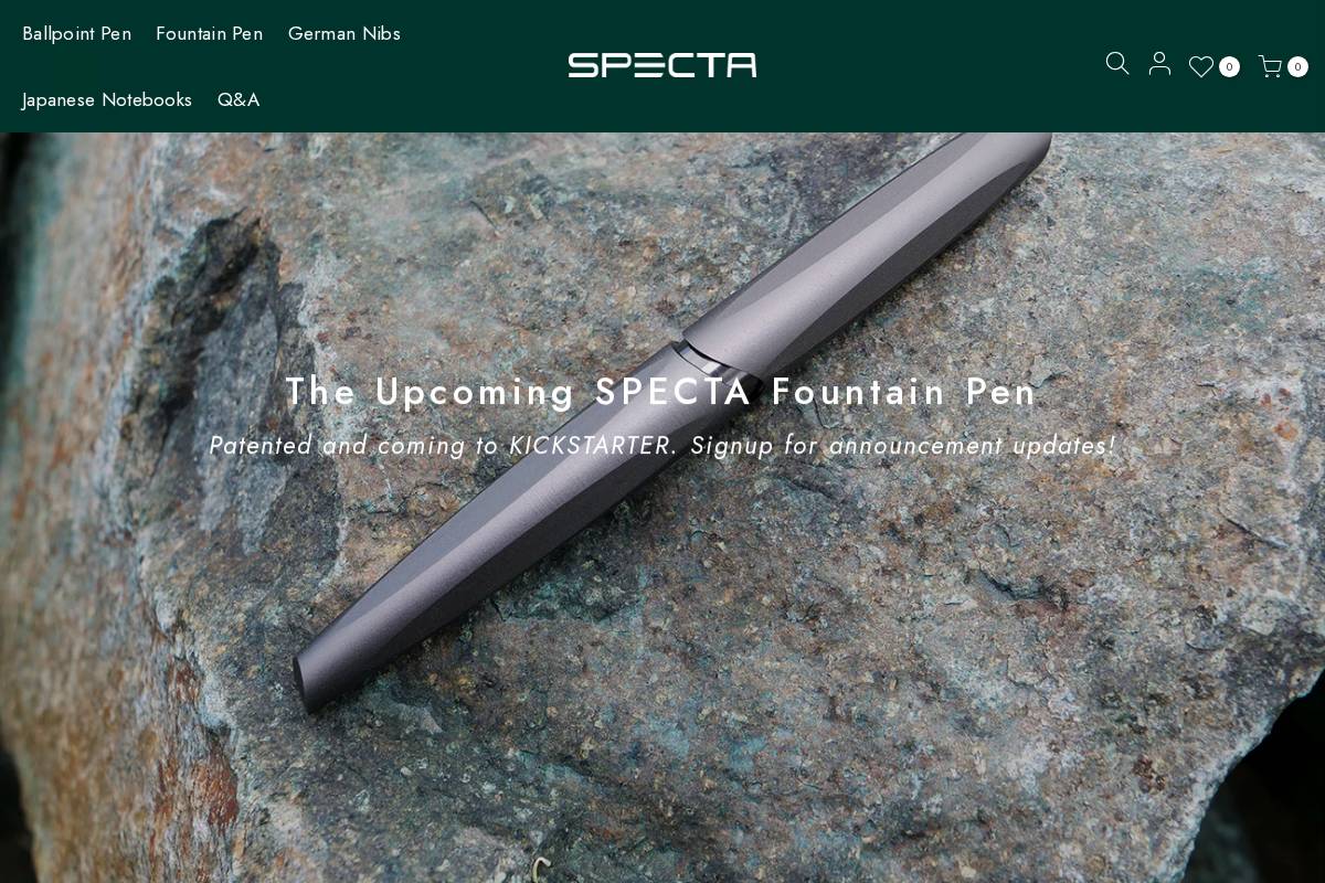 spectapen.com homepage screenshot