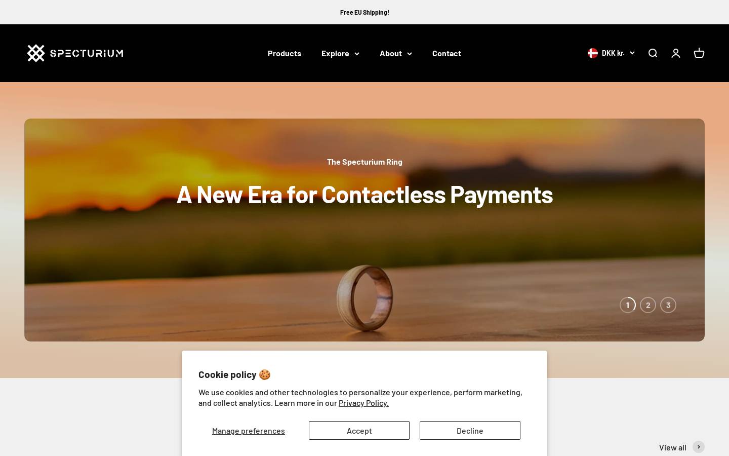 specturium.com homepage screenshot