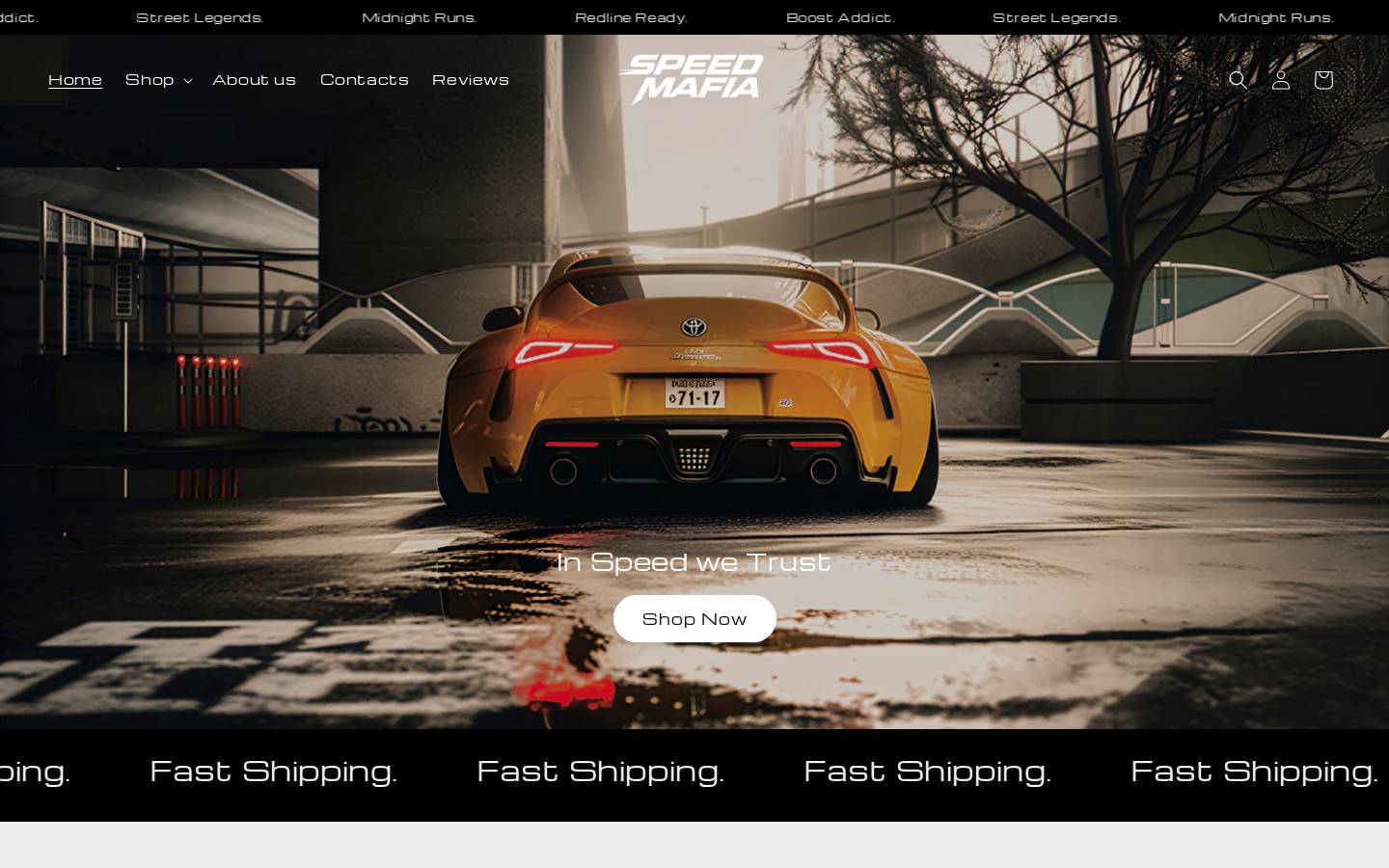speed-mafia.com homepage screenshot