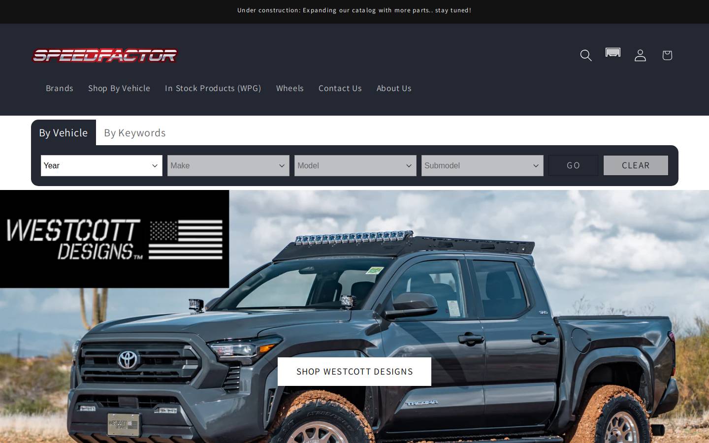 speedfactorracing.com homepage screenshot