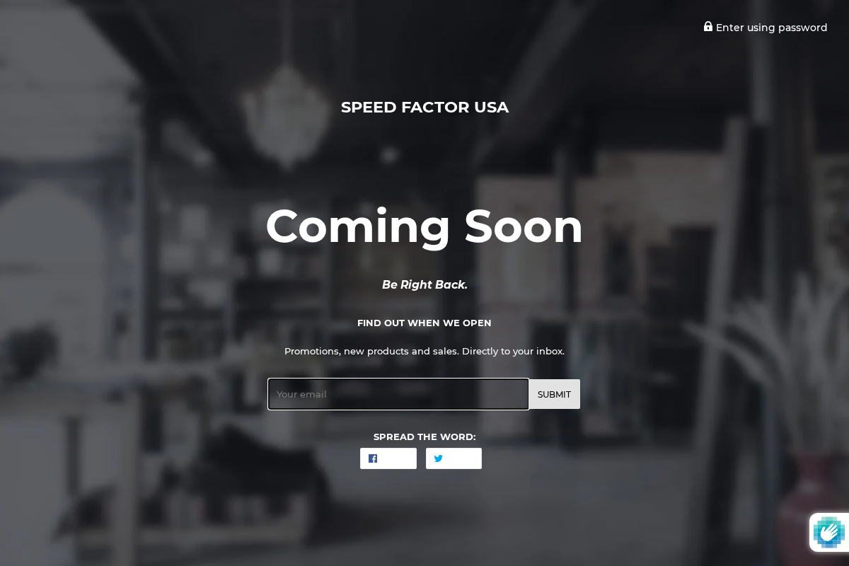 speedfactorusa.net homepage screenshot
