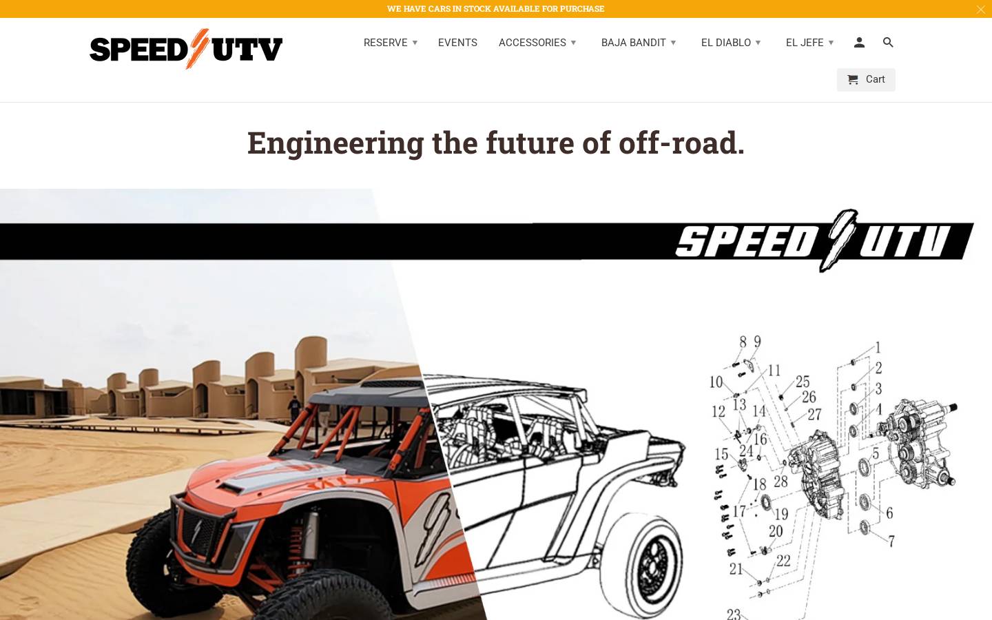 speedutvparts.com homepage screenshot