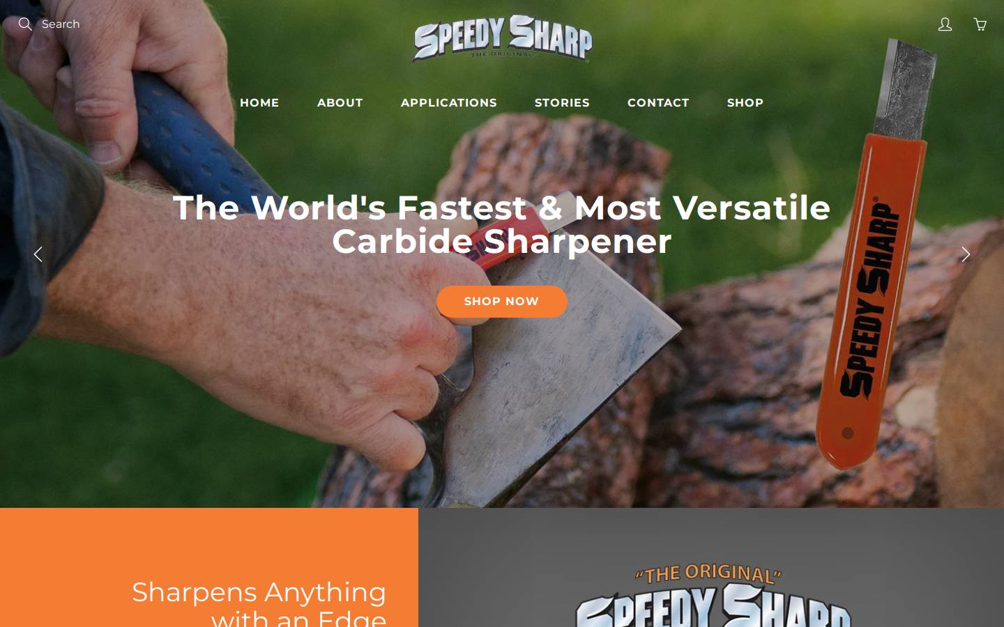 speedysharp.com homepage screenshot