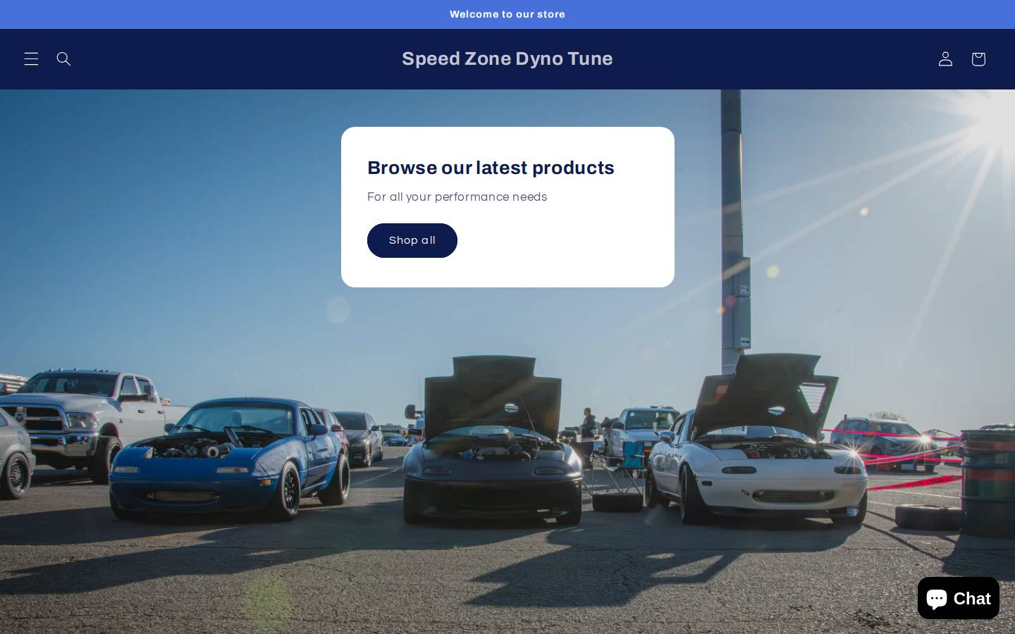 speedzonedynotune.com homepage screenshot