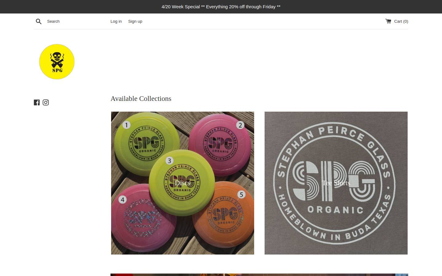 speirceglass.com homepage screenshot