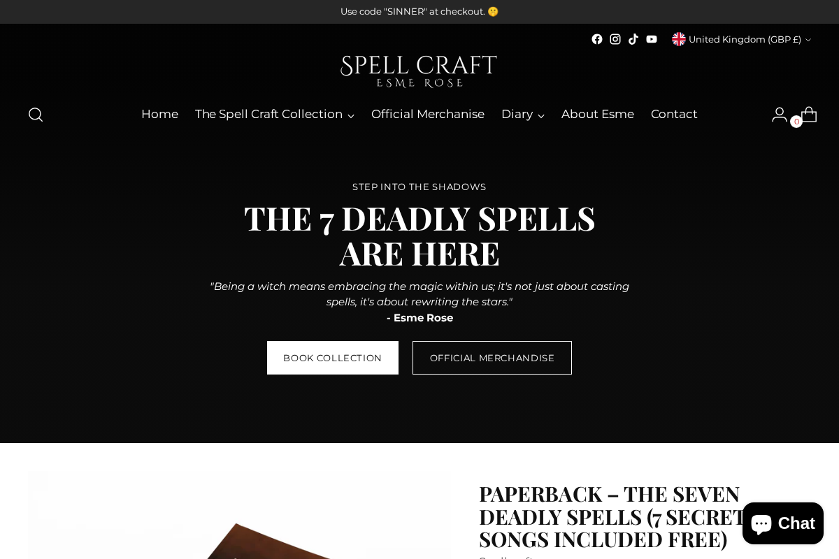 spellcrafthealing.com homepage screenshot