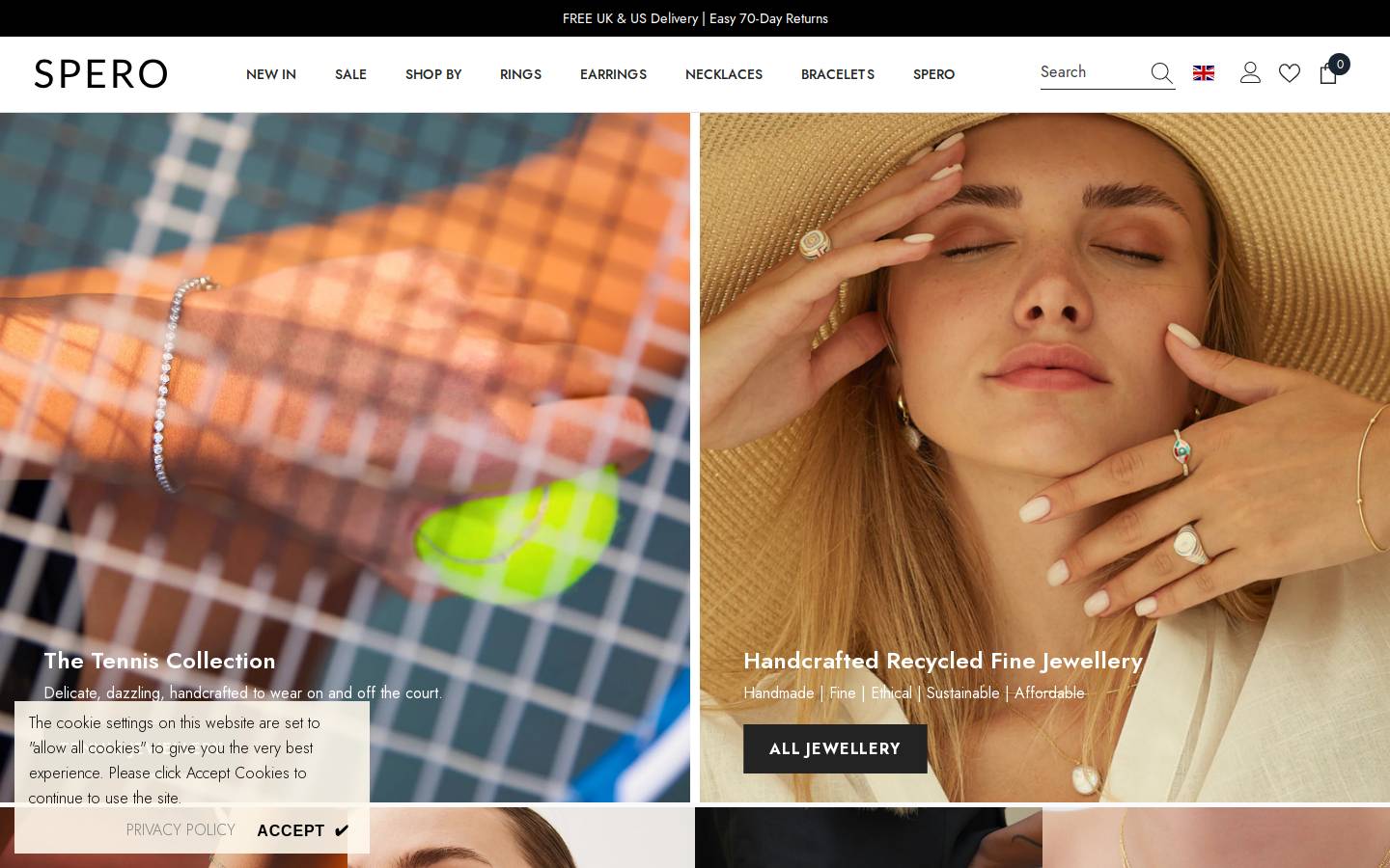 Spero London homepage screenshot